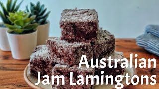 Australian Lamingtons recipe  Jam Lamingtons Recipe [upl. by Alphonsine]