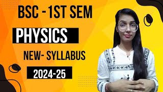 Bsc1st semester physic syllabus 202425 Mathematical physics and Newtonian mechanics With Twins [upl. by Aklim678]