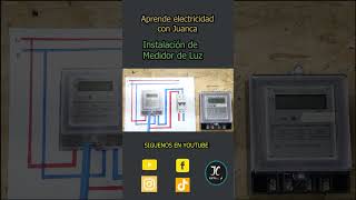 INSTALACION DE MEDIDOR DE LUZ aprendaelectricidadbasicaelectricidadelectricidaddomestica [upl. by Bendix]