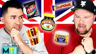 Americans Try Weird British Food for the First Time [upl. by Adirahs]