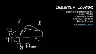 Unlikely Lovers Piano Karaoke Instrumental Falsettos [upl. by Dayle606]