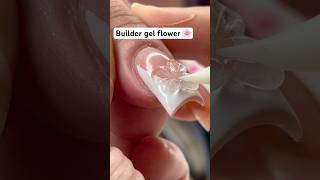 A mini builder gel tutorial 🌸 tutorial shorts flowers trendingvideo subscribe nailart 3d [upl. by Bannister]