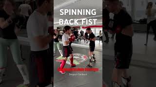 🔥SPINNING BACK FIST🔥 Best Gym Bergisch Gladbach kickboxing thaiboxing mma [upl. by Euton]