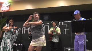 Waikiki sung by Kimo Kahoano with hula performed by Leilani Kahoano [upl. by Aitel]