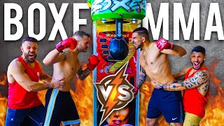 BOXE VS MMA  Sfida al punching ball [upl. by Giverin436]