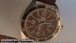 VostokEurope K3 Submarine Russian Watch 24320345103 [upl. by Pippy]