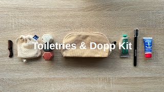 Pack With Me  Minimalist Toiletries and Dopp Kit [upl. by Artina]