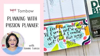 Plan With Me Tombow  Passion Planner [upl. by Roehm508]