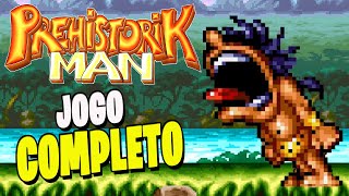 PREHISTORIK MAN  SUPER NINTENDO  GAMEPLAY DETONADO ATÉ ZERAR [upl. by Laroc]