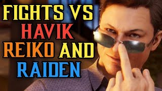 Fights VS Havik Reiko and Raiden  Johnny Cage High Level KL Ranked Gameplay  Mortal Kombat 1 [upl. by Ruskin936]