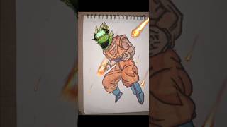 Goku speed Drawing☠️😘 stickmanshortsanimedrawing [upl. by Meehaf]