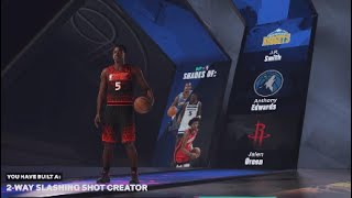 NBA 2k25 Anthony Edwards Build Twoway Slashing Shot Creator [upl. by Nede976]