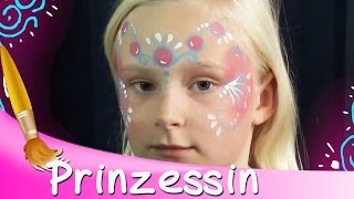 🐯 Kinderschminken Prinzessin Gesicht Tutorial  HD [upl. by Tham]