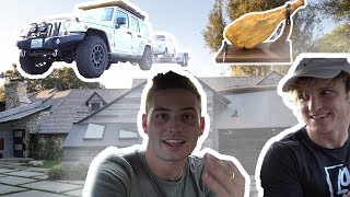 CAMPING AT LOGAN PAULS HOUSE FINALLY [upl. by Cohn]