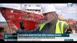 El cementerio de barcos abandonados de la bahía de Montevideo [upl. by Elocen461]