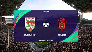 Stade Tunisien vs USM Alger 14092024 CAF Confederations Cup PES 2021 [upl. by Cash513]