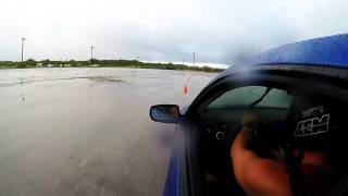 Hyundai Genesis Coupe Turbo Autocross on Federal SS595 in the RAIN [upl. by Keel]