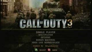 Call of Duty 3 Menu Music Theme High Quality [upl. by Ilrebmyk]