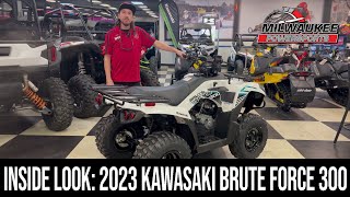 INSIDE LOOK 2023 KAWASAKI BRUTE FORCE 300 [upl. by Nimaj]