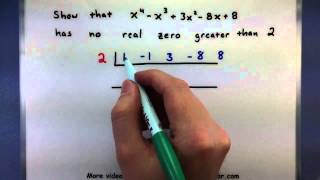 PreCalculus  Boundedness theorem for polynomials [upl. by Bailar384]