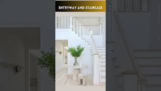 ENTRYWAY Decor with stair design ideas  LUXURY entrance [upl. by Isewk488]