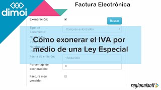 Exoneración del IVA por Ley Especial [upl. by Liarret]