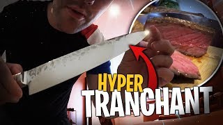 Une Entrecôte d1kg600 VS mon nouveau Couteau hyper tranchant  🔪 [upl. by Etnaihc]