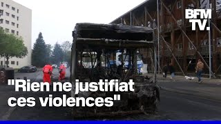 Deux bus incendiés RillieuxlaPape face à une deuxième nuit de violences [upl. by Smiga]