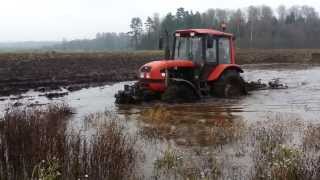 Belarus 9523 plowing [upl. by Leclair]