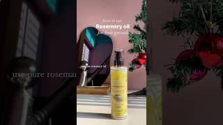 How to use rosemary oil 🌿 Massage leave for 30 mins amp rinse for stronger longer hair haircare [upl. by Jackquelin995]