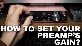 How To Set Your Microphones Gain  Level for Beginners FAQ Series [upl. by Lada]