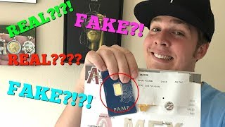 APMEX GOLD BAR TESTED REAL OR FAKE [upl. by Nesiaj]