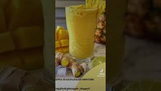 Pineapple Mango Ginger Smoothie skincare nutritiontips food nutritionsecrets nutritionfacts [upl. by Piero]