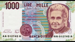 Collezione delle Banconote in Lire della Banca dItalia  Italian Bank of Italy Lire Collection [upl. by Guevara]