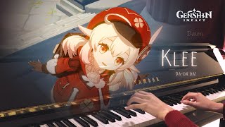 Klee Lets Go Crimson Knight DaDa Da Genshin Impact  Piano [upl. by Nellda551]