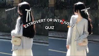 Extrovert or Introvert quizresults are at end of videoaesethicintrovertextrovertbeautyxwise [upl. by Moazami]