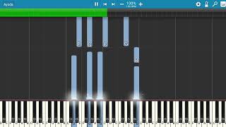 Agua Marina  Basta ya mi amor  Piano Tutorial  Midi [upl. by Willock237]