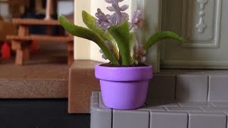 How To Make a Dollhouse Miniature Flower Pot  DIY Crafts Tutorial  Guidecentral [upl. by Isayg]