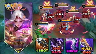 HANABI BEST DAMAGE BUILD TO EPIC COMEBACK‼️ BEST COUNTER BUILD AGAINST HIGH REGEN ENEMIES‼️ PLS TRY [upl. by Pinzler574]