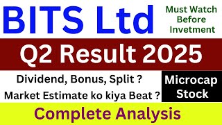 🔴 Bits Share Q2 result 2025 Bits Share Latest News Microcap Stock Q2 Results 2025 Bits Updates [upl. by Raymund]