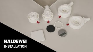 Waste fittings for shower surfaces  Installation  KALDEWEI [upl. by Deenya917]