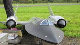 Roger Knobel  A12 SR71 Blackbird Giant Remote Control Turbine Jet [upl. by Raffaello408]