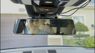 LINGDU LD4K Mirror Dashcam Unboxing Installation Footage Day amp Night [upl. by Bria]