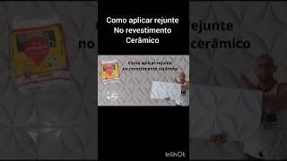 Como aplicar rejunte em parede com revestimento cerâmico shorts [upl. by Ahtnammas]