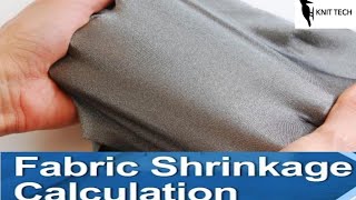 Fabric Shrinkage Calculation  How to Calculation Shrinkage Knit Tech [upl. by Desiri977]