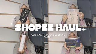 SHOPEE HAUL  MALAYSIA casing tripod sleeping mask air freshner [upl. by Adah627]