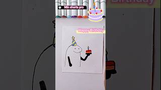 Happy Birthday cartoon drawing shorts [upl. by Arym]