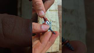 How to install the screw shorts screw wood idea craft howto jugaad diy creative [upl. by Sacks298]