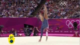 Jewish American Aly Raisman Wins Gold at Olympics for Floor Exercise Video from London 2012 [upl. by Lawford]