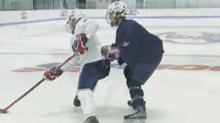 USA Hockey Skills and Drills  Puck Protection Sequence Small Area [upl. by Anoik]